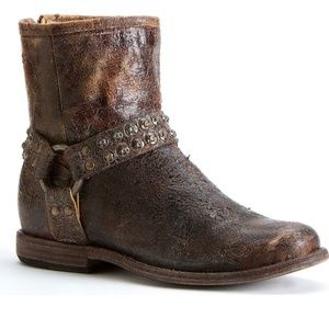 New Frye Phillip studded harness (moto) biker boot size:6